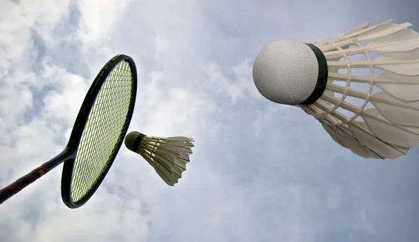 Sky badminton — Stockfoto