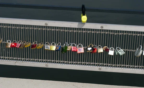 Colourfull locks of love — Stock Photo, Image