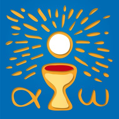 Host and chalice clipart