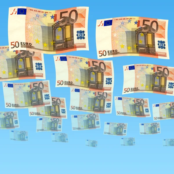 Euro banknotes — Stock Photo, Image