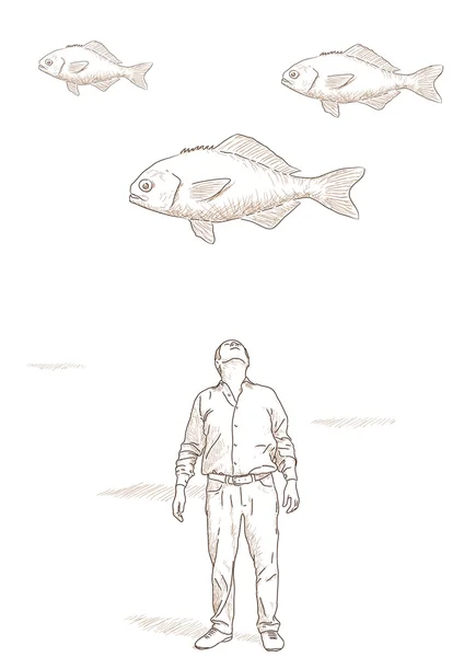 Летючої риби — стоковий вектор