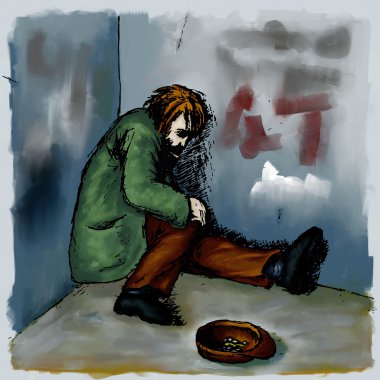 Homeless clipart