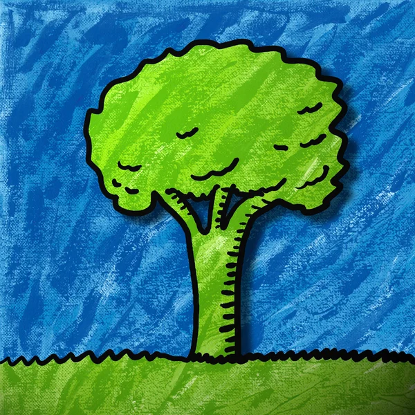 Peinture d'arbre — Photo