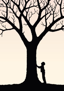 çocuk ve ağaç
