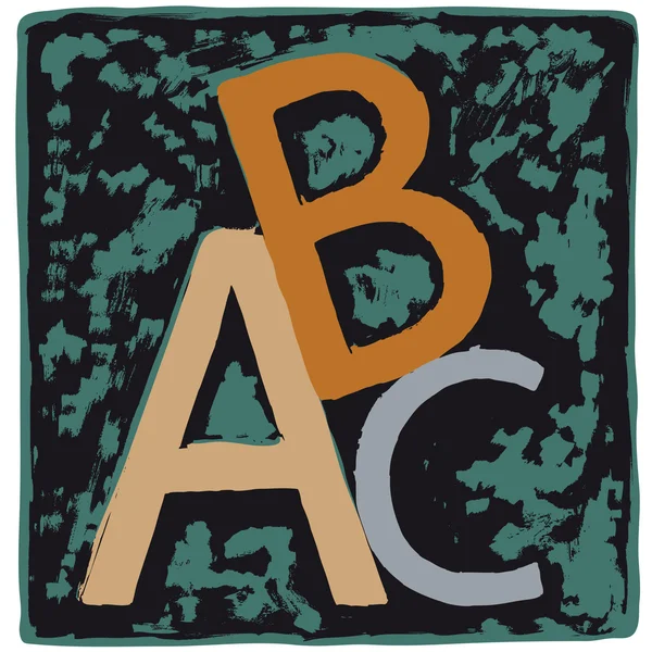 Abc-kirjaimet — vektorikuva