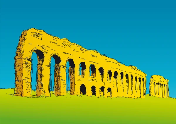 Акведук Аппия Клавдия — стоковый вектор