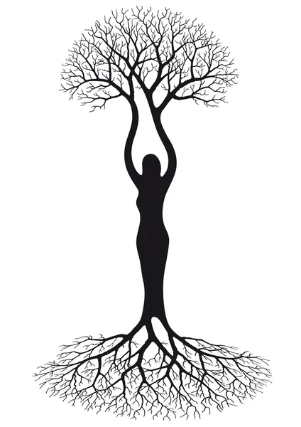 Árvore mulher —  Vetores de Stock
