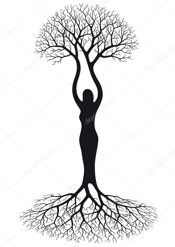 Woman tree