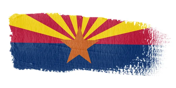 Brushstroke arizona bayrak — Stok fotoğraf