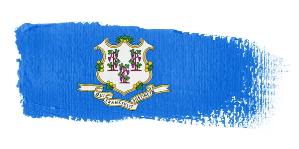 Pincelada Bandera Connecticut — Foto de Stock