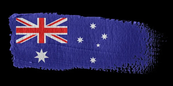 Ecsetvonás zászló Ausztrália — Stock Fotó