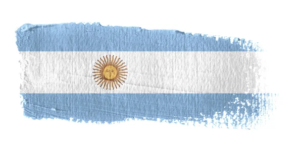 Brushstroke σημαία Αργεντινής — Φωτογραφία Αρχείου