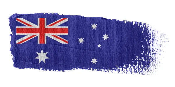 Penseldrag flagga Australien — Stockfoto