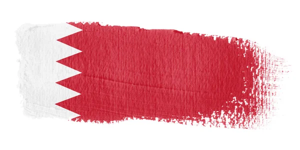 Pincelada Bandeira Bahrein — Fotografia de Stock