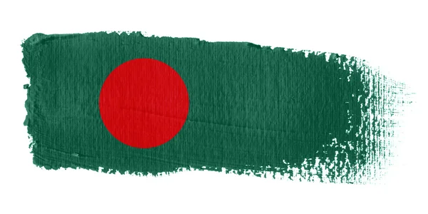Penseldrag flagga bangladesh — Stockfoto