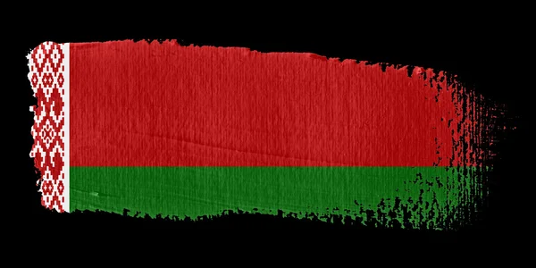 Pincelada Bandeira Belarus — Fotografia de Stock