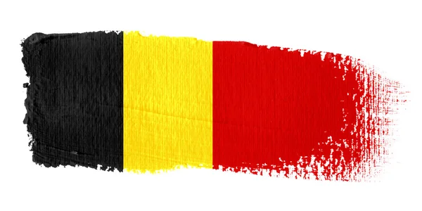 Brushstroke Flag Belgium — Stock Photo, Image
