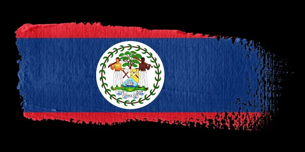 Flaga Brushstroke Belize — Zdjęcie stockowe