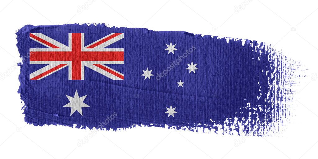 Brushstroke Flag Australia