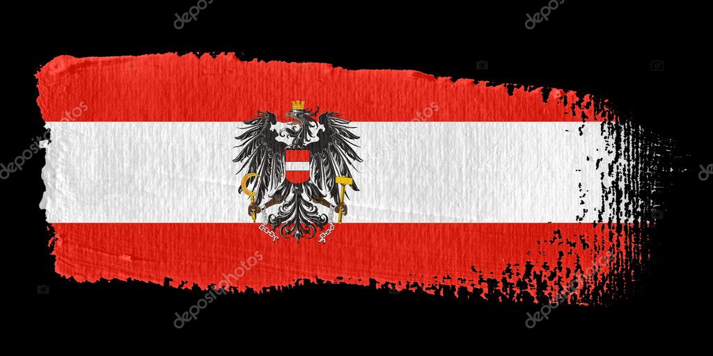 Brushstroke Flag Austria
