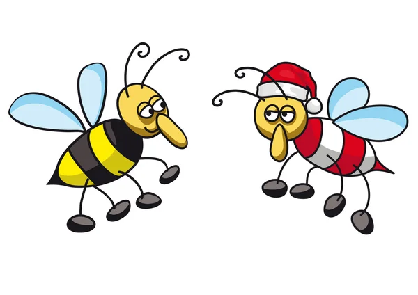クリスマスの蜂 — ストックベクタ