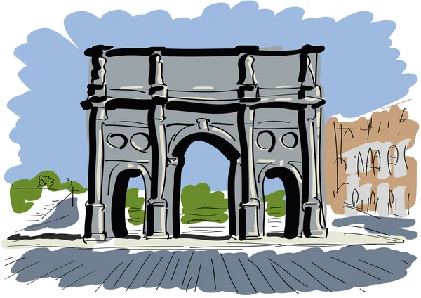Arch of Constantine — Stock Vector