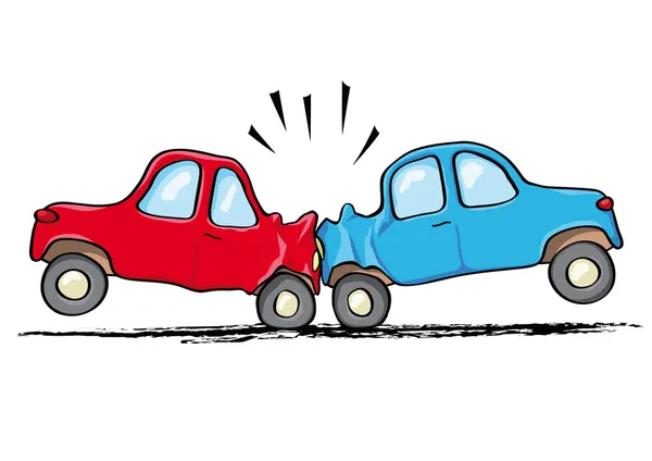 Accidente de coche — Archivo Imágenes Vectoriales