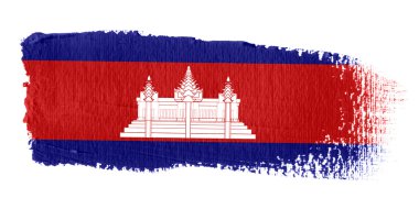brushstroke Kamboçya bayrağı