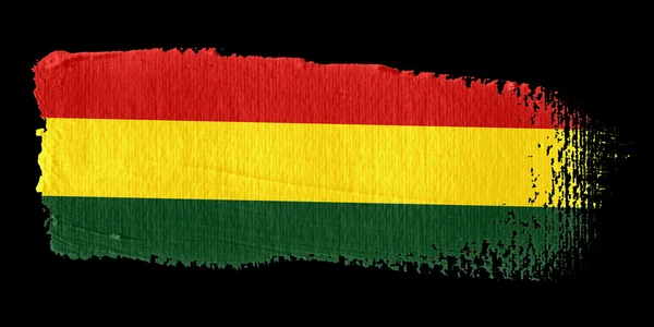 Pincelada Bandera Bolivia —  Fotos de Stock
