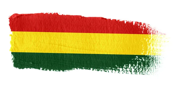 Pincelada Bandera Bolivia —  Fotos de Stock