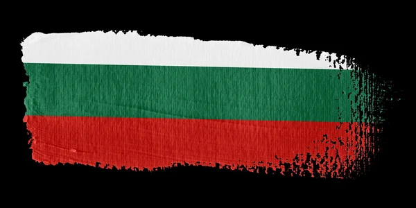 Pincelada Bandeira Bulgária — Fotografia de Stock