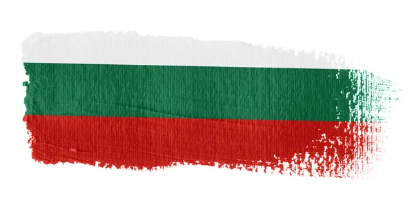 Brushstroke σημαία Βουλγαρία — Φωτογραφία Αρχείου