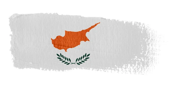 Мазком Прапор Кіпру — стокове фото