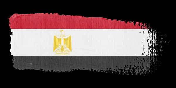 Pincelada Bandera Egipto — Foto de Stock