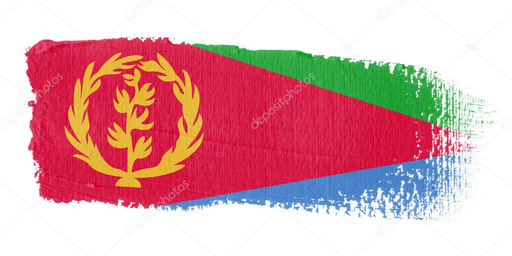 Brushstroke Flag Eritrea
