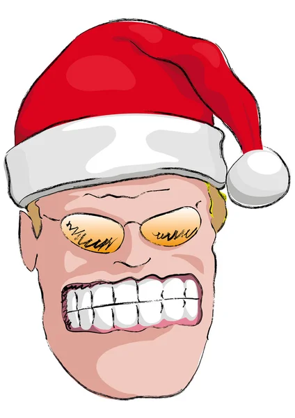 Mauvais Père Noël — Image vectorielle