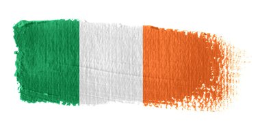 Brushstroke Flag Republic of Ireland clipart