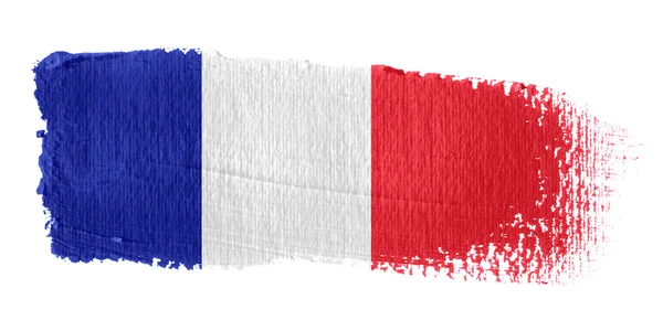 Penseldrag flagga france — Stockfoto