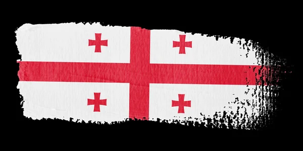 Pociągnięcie flaga Gruzji — Zdjęcie stockowe