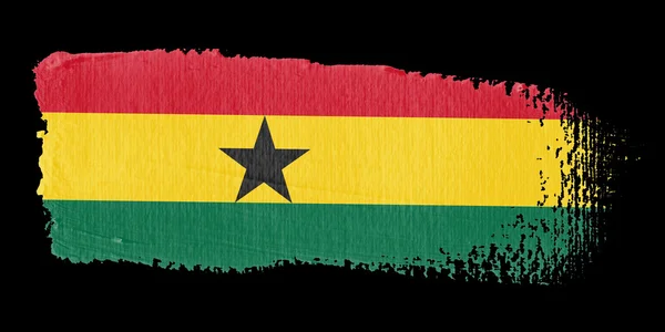 Pincelada Bandera Ghana — Foto de Stock