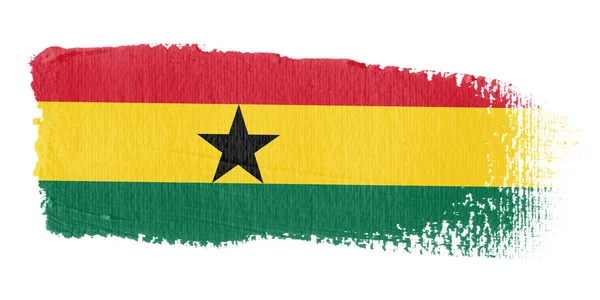 Pincelada Bandera Ghana — Foto de Stock