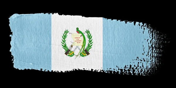 Penseelstreek vlag guatemala — Stockfoto
