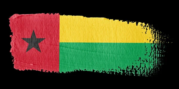 Pociągnięcie flaga Gwinei Bissau — Zdjęcie stockowe