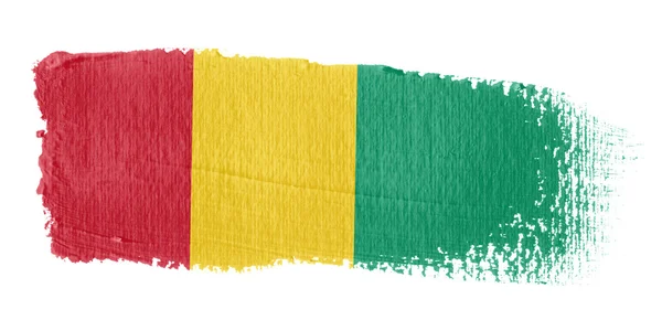 Pincelada Bandera Guinea — Foto de Stock