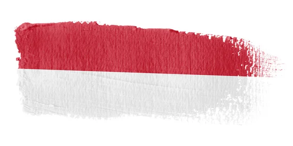 Bandiera della pennellata Indonesia — Foto Stock