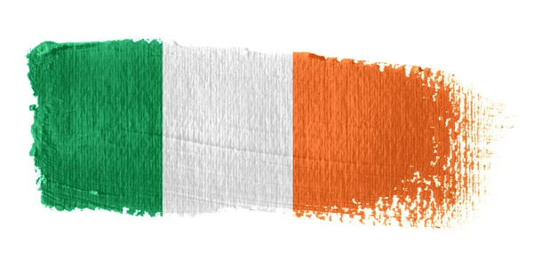 Brushstroke Bandeira República da Irlanda — Fotografia de Stock