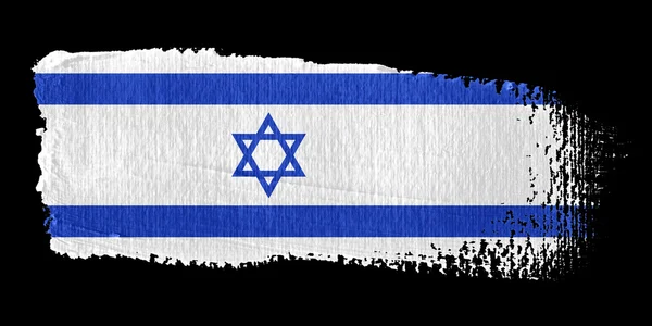 Pociągnięcie flaga Izraela — Zdjęcie stockowe