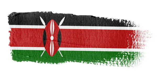 Флаг Кении по мазку — стоковое фото