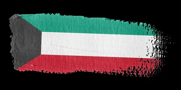 Ecsetvonás zászló Szaúd-Arábia — Stock Fotó