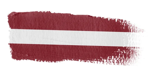 Brushstroke Letonya bayrağı — Stok fotoğraf